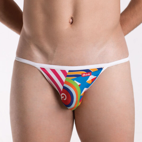 BKP1701 Bikini front - Colorful men's bikini underwear by Groovin'