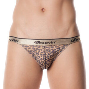 TGP0101 Tanga front - Leopard men's underwear by Groovin'